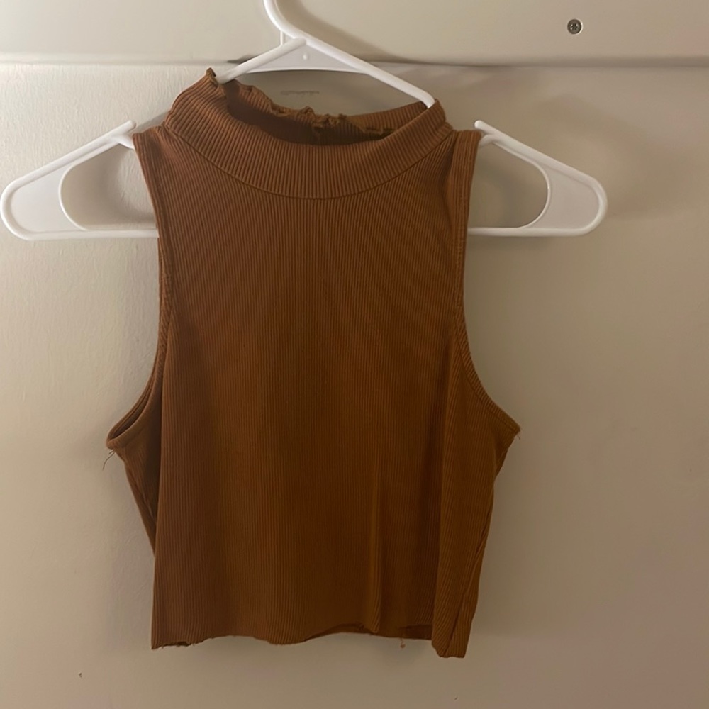 High neck crop top